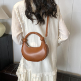 Purple Daily Simplicity Solid Zipper Bags