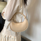 Purple Daily Simplicity Solid Zipper Bags