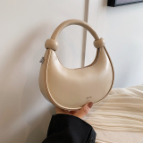 Purple Daily Simplicity Solid Zipper Bags