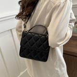 White Daily Simplicity Plaid Patchwork Bags