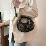 Green Vintage Celebrities Animal Print Asymmetrical Bags