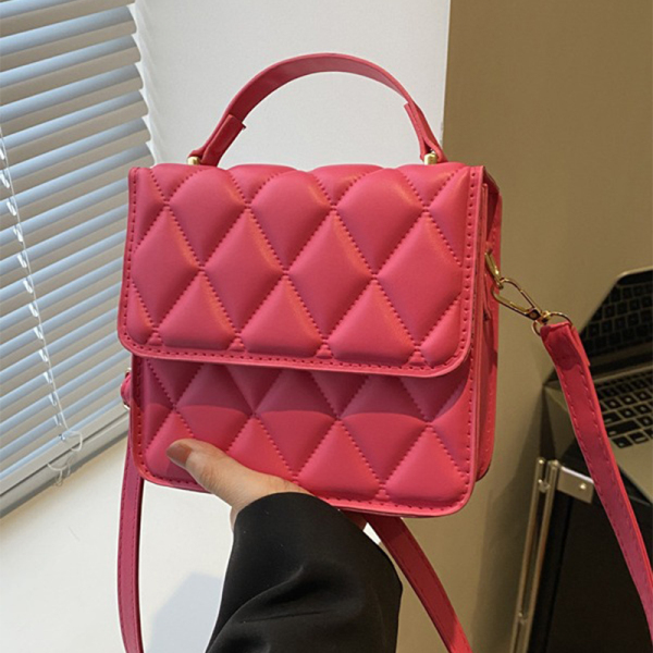 Rose Red Daily Simplicity Plaid Patchwork Bags