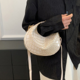Green Vintage Celebrities Animal Print Asymmetrical Bags