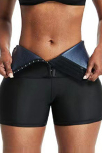 Blue Casual Sportswear Solid Color Patchwork