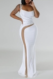 Black Sexy Formal Prom Patchwork Backless Hot Drill Spaghetti Strap Evening Dresses