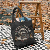 Black TRUST NO ONE PRINTED BAG