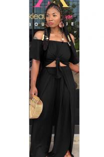 Yellow Fashion Casual asymmetrical Solid Bandage Loose Two-piece Pants Set