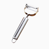 Silver 2 In 1 Stainless Steel Fruit And Vegetable Peeler