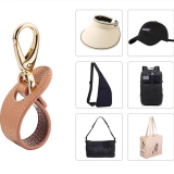 Black Portable Travel Cap Clip - Securely Fastened To Backpacks