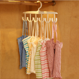 Light Coffee Plastic Bra Hanger，360° Rotating for Tank Top, Bra, Scarf