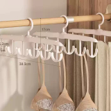 Light Coffee Plastic Bra Hanger，360° Rotating for Tank Top, Bra, Scarf