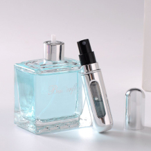 Silver Portable Perfume Spray Bottle for Traveling and Outgoing