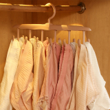 Light Coffee Plastic Bra Hanger，360° Rotating for Tank Top, Bra, Scarf
