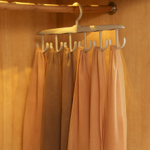Light Coffee Plastic Bra Hanger，360° Rotating for Tank Top, Bra, Scarf