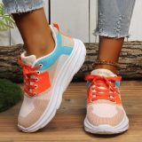 Grey Casual Sportswear Patchwork Belted Round Comfortable Out Door Sport Shoes