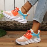Grey Casual Sportswear Patchwork Belted Round Comfortable Out Door Sport Shoes