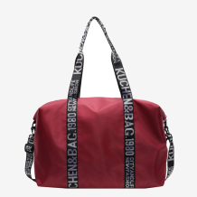 Red Casual Sportswear Letters Patchwork Zipper Bags
