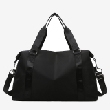 Purple Casual Sportswear Solid Color Patchwork Zipper Contrast Bags