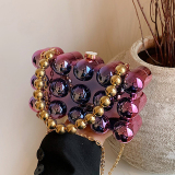 Green Casual Solid Color Patchwork Chains Bags