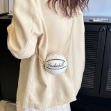 White Daily Letters Zipper Bags