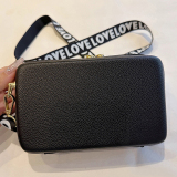 Black Casual Patchwork Zipper Bags