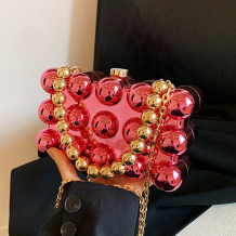Pink Casual Solid Color Patchwork Chains Bags