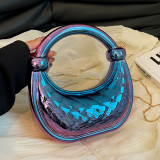 Green Casual Daily Solid Color Chains Bags