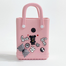 Pink Casual Cartoon Patchwork Bags