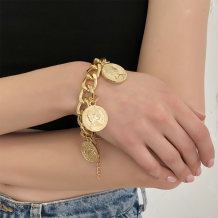 Gold Daily portrait Chains Bracelets