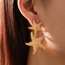 Gold Daily Solid Color Earrings