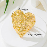 Gold Daily Heart Shaped Rings