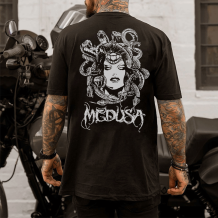 Black MEDUSA PRINTED MEN'S T-SHIRT
