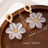 Blue Daily Flowers Earrings