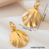Gold Casual Daily Solid Color Irregular Earrings