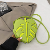 Yellow Casual Leaves Patchwork Bags