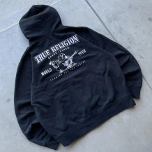 Black Casual Print Zipper Hooded Outerwear