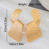 Gold Daily Solid Color Irregular Earrings