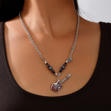 Black Red Street Daily Chains Necklaces