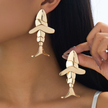 Gold Daily Solid Color Irregular Earrings