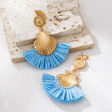 Blue Daily Contrast Earrings