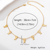 Gold Daily Solid Color Chains Necklaces