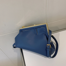 Deep Blue Daily Solid Color Irregular Bags
