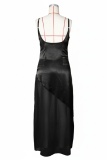 Camel Sexy Prom Solid Color Spaghetti Strap Dresses