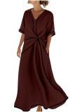 Deep Red Dresses