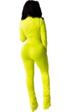 Pink Sexy Daily Party Solid Color V Neck Skinny Jumpsuits