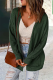 Casual Solid Patchwork Cardigan Collar Tops