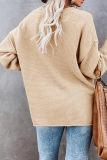 Casual Solid Buckle V Neck Tops