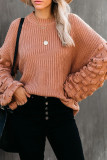 Fashion Street Solid Patchwork O Neck Tops