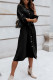 Fashion Daily Solid Patchwork Turndown Collar Princess Dresses