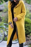 Fashion Casual Adult Solid Cardigan Hooded Collar Outerwear